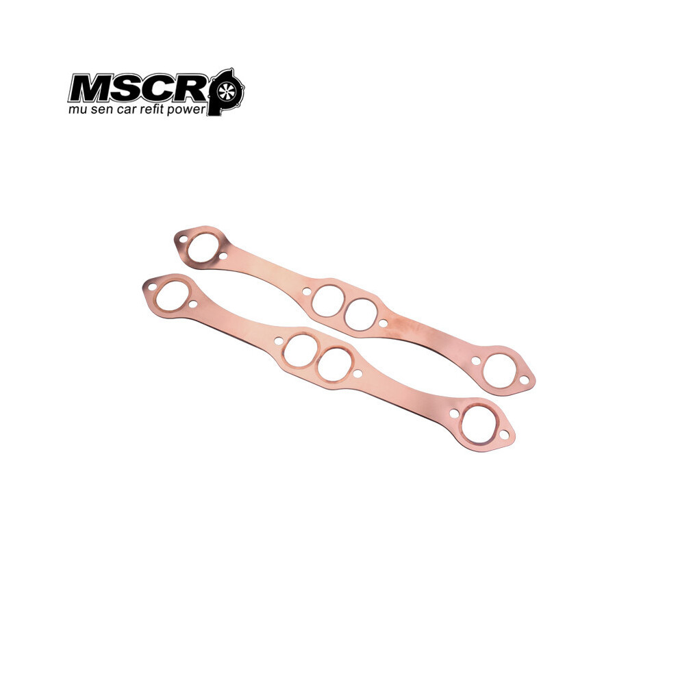 Reusable Sbc Oval Port Copper Header Exhaust Gaskets For Sb Chevy 327 9042977809591