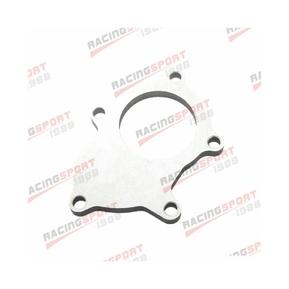 T3 T3/T4 5 Bolt Turbo Outlet Exhaust Downpipe Flange Adapter Mild Steel 9042977810740