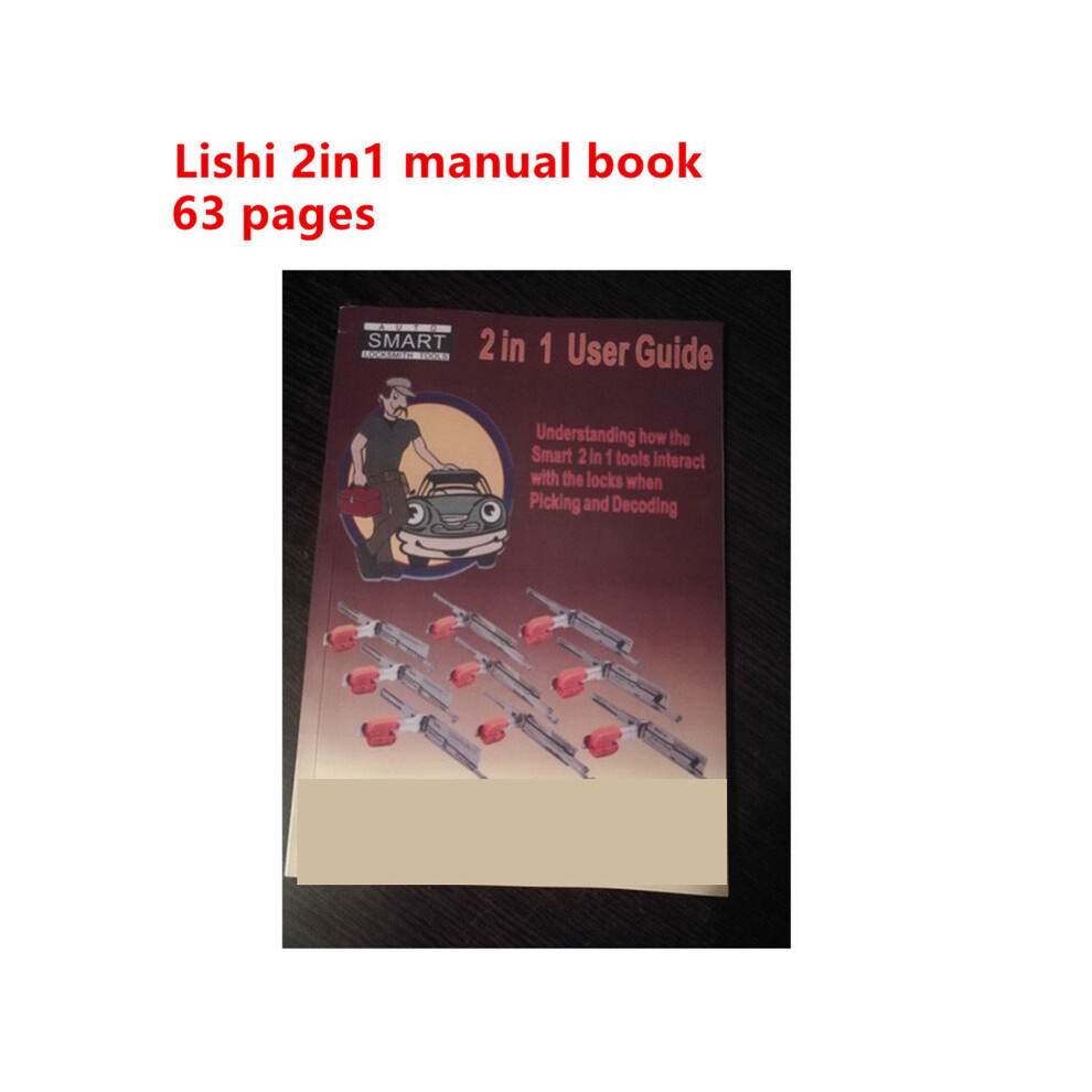 Lishi Manual Book for Locksmith Tool Lishi 2 In 1 Tool User Manual Book