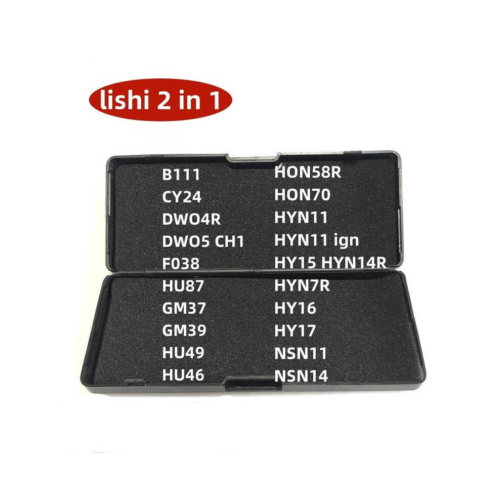 Hot Lishi Tool 2 In 1 B111 Cy24 Dwo4r Dwo5 F038 Gm37 Gm39 Hu49 Hu46 Hu87 9042977854058