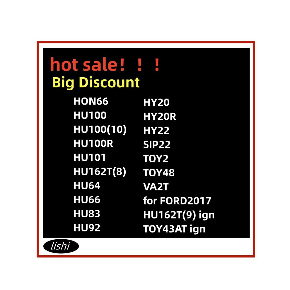 Lishi 2 In 1 Tool Hon66 Hu100 Hu100(10) Hu100r Hu101 Hu162t(8) Hu64 Hu66 9042977856441