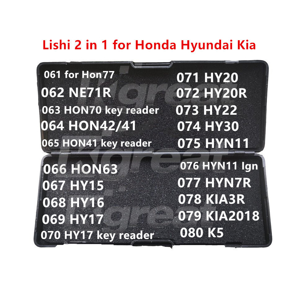 061-080 Lishi 2 In 1 2In1 Hon77 Ne71r Hon70 Hon41 Hon63 Hy15 Hy16 Hy17 9042977856601