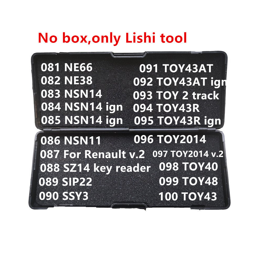 081-100 No Box Lishi 2 In 1 2In1 Tool Ne66 Ne38 Nsn14 Nsn11 S14 Sip22 9042977859589
