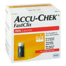Accu-Chek Fastclix Box of 204 - REF: ACC001