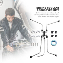 Coolant Crossover Vapour Exhaust Kit Rustproof Anodized Coolant Crossover
