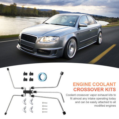 Coolant Crossover Vapour Exhaust Kit Rustproof Anodized Coolant Crossover 2