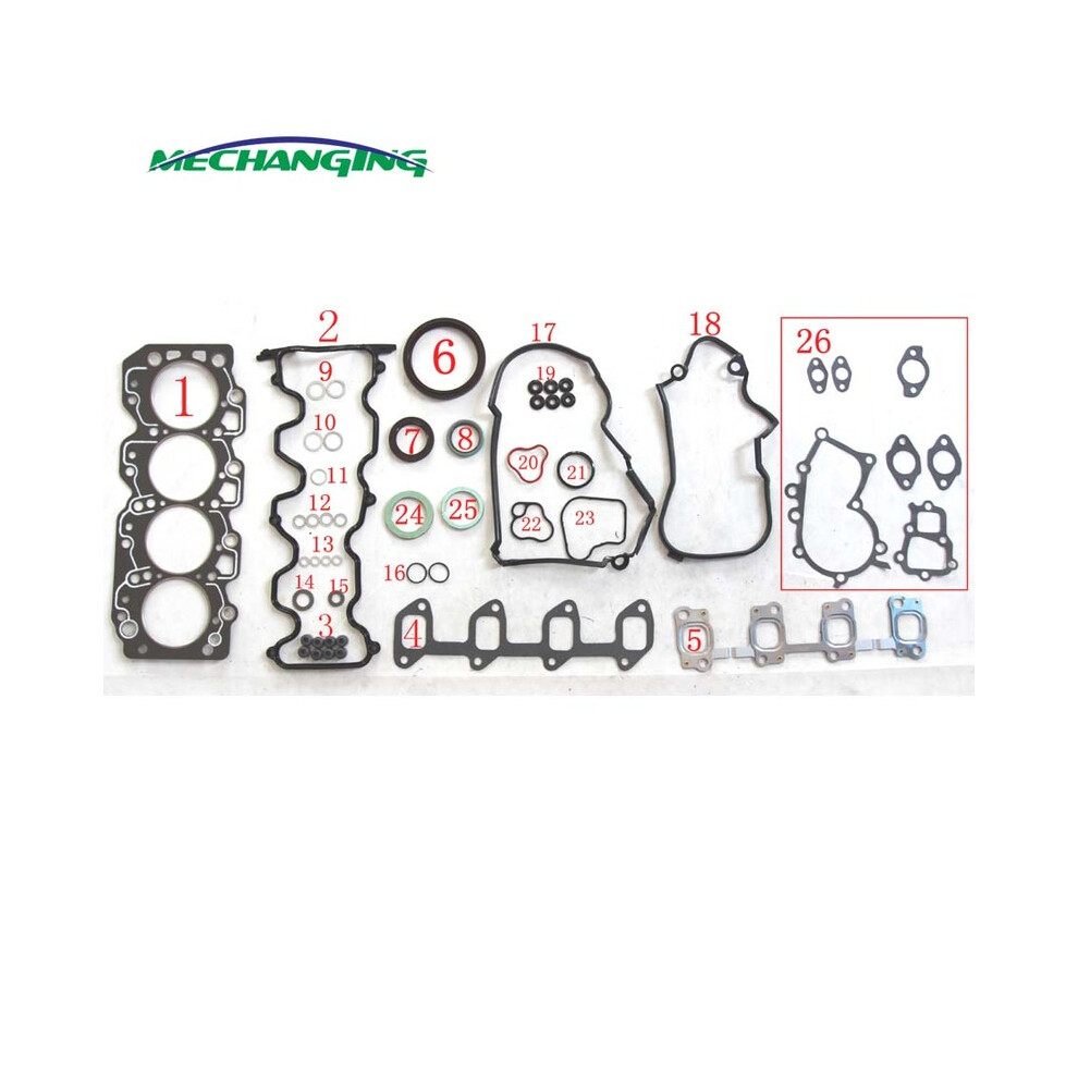 For Toyota Corolla Hatchback Engine Components Gasket 1C Automotive Spare 9042977868505