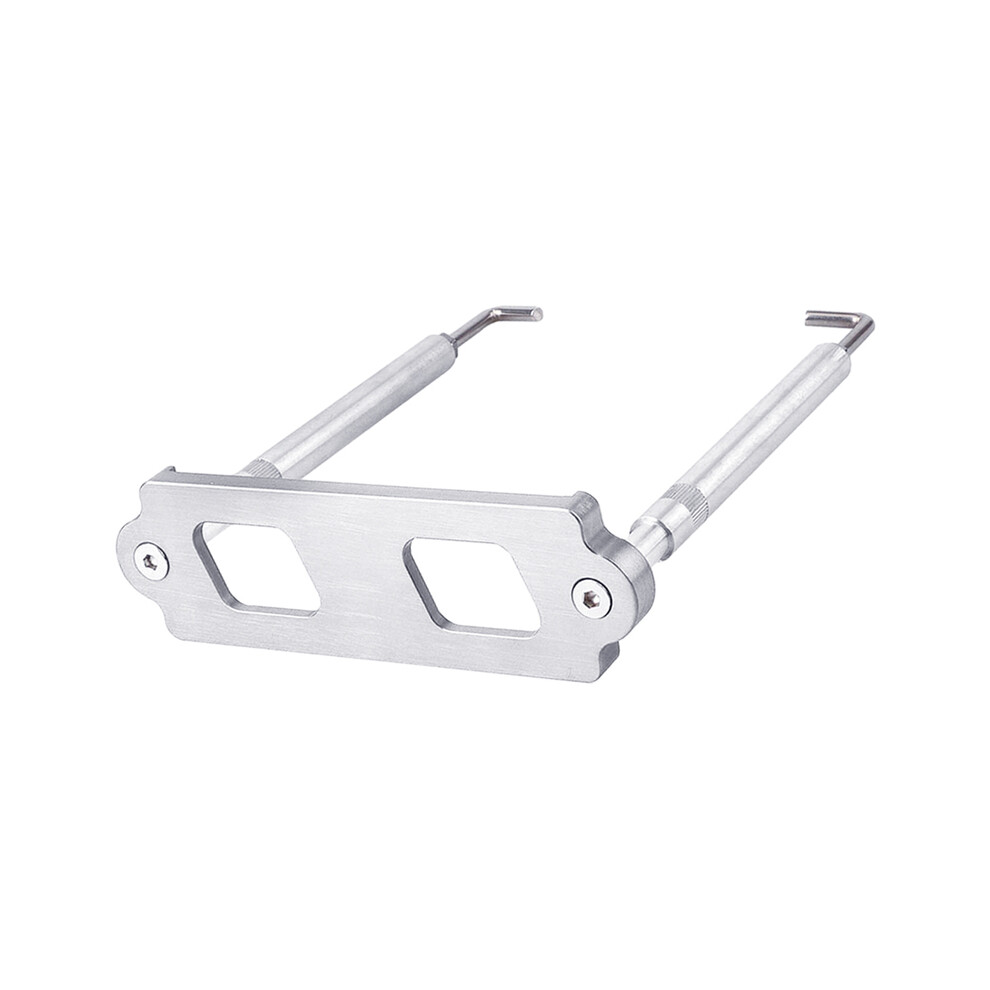Aluminium Alloy Battery Tie Down Kit Hold Rod Tray Hook Clamp Bracket Silver 9042977819538
