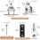 2 Pcs Solar Panel Mounting Brackets Aluminum  Brackets with 4 Pcs Mounting 2