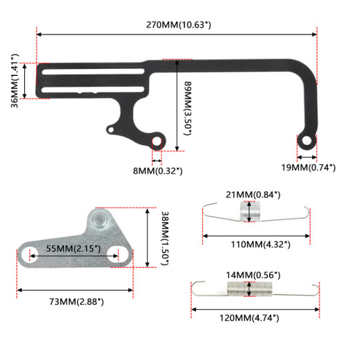 Automotive throttle Cable bracket 304147 Throttle cable Mounting kit for 1