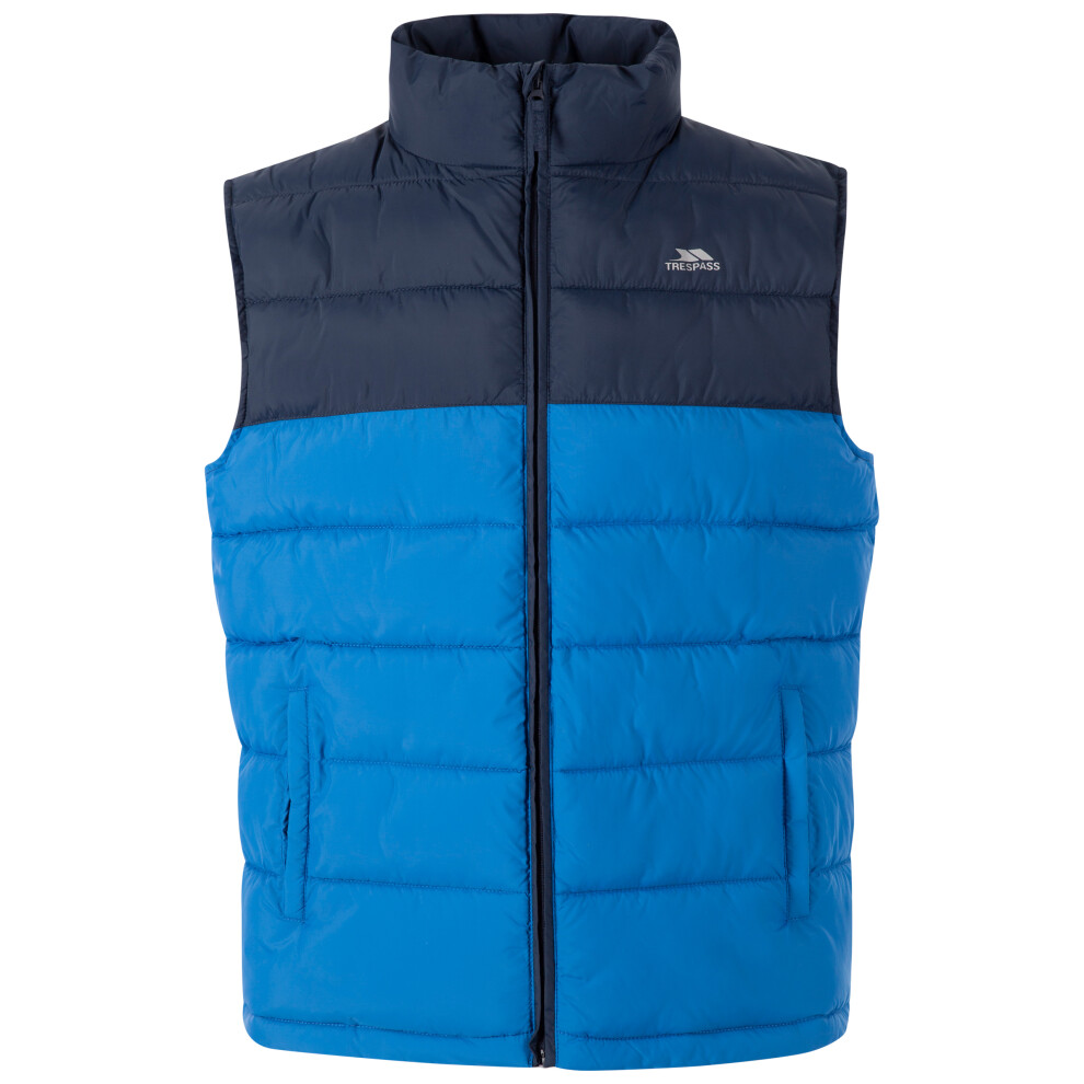 (XS, Navy) Trespass Mens Padded Gilet Bodywarmer Oskar Gilet