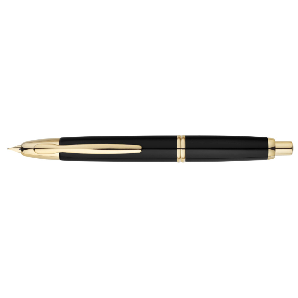 Pilot Capless Medium Retractable Fountain Pen with Gold Trim