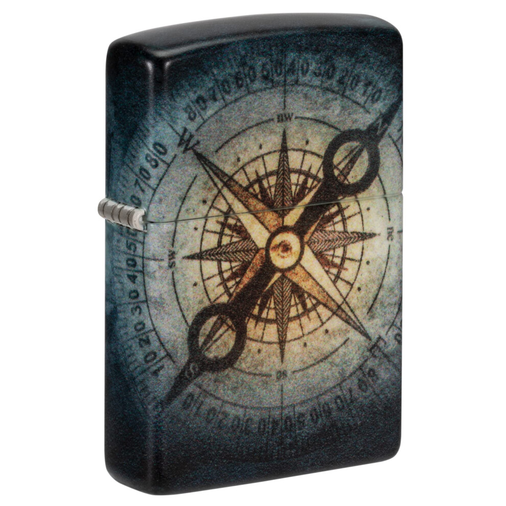 Photos - Other Hand Tools Zippo Compass Ghost Black Matt Colour 60006593 Glow in The Dark Green 