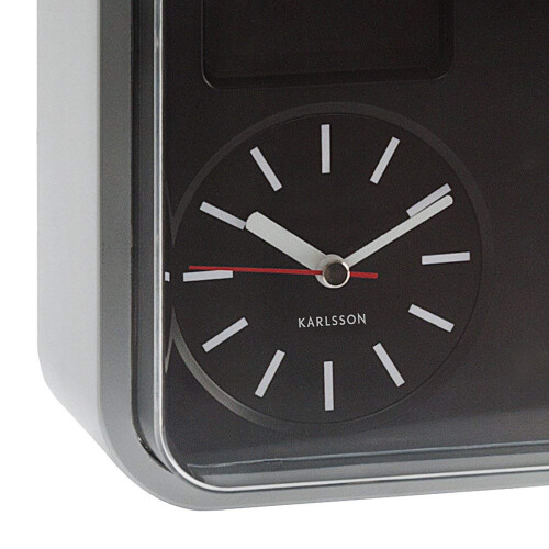 Karlsson Karlsson Flip Calendar Wall Clock Silver Mini Flip 2