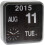 Karlsson Karlsson Flip Calendar Wall Clock Silver Mini Flip 5
