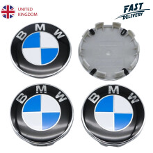 56mm Set of 4 Blue and White BMW Alloy Wheel Centre Caps Badge Cover