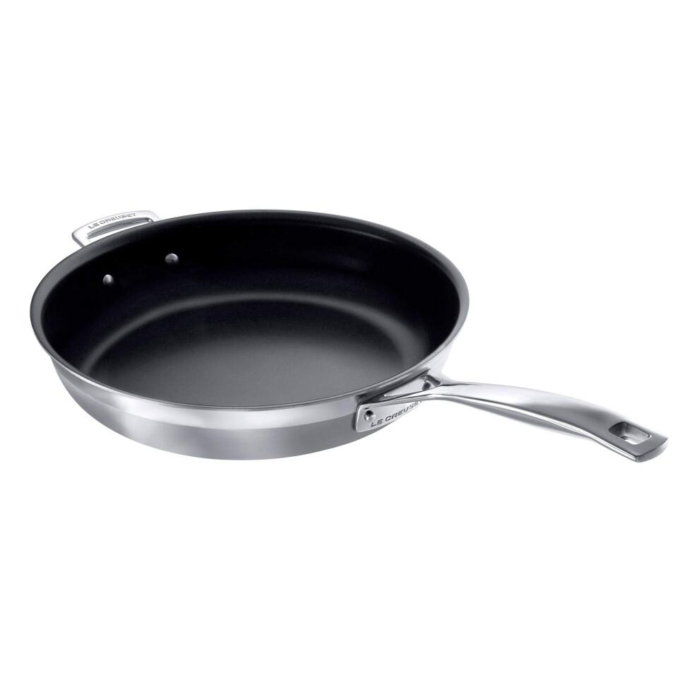 Le Creuset 3-Ply Stainless Steel Non-Stick Frying Pan, 30 x 6.5 cm, 96100330000000