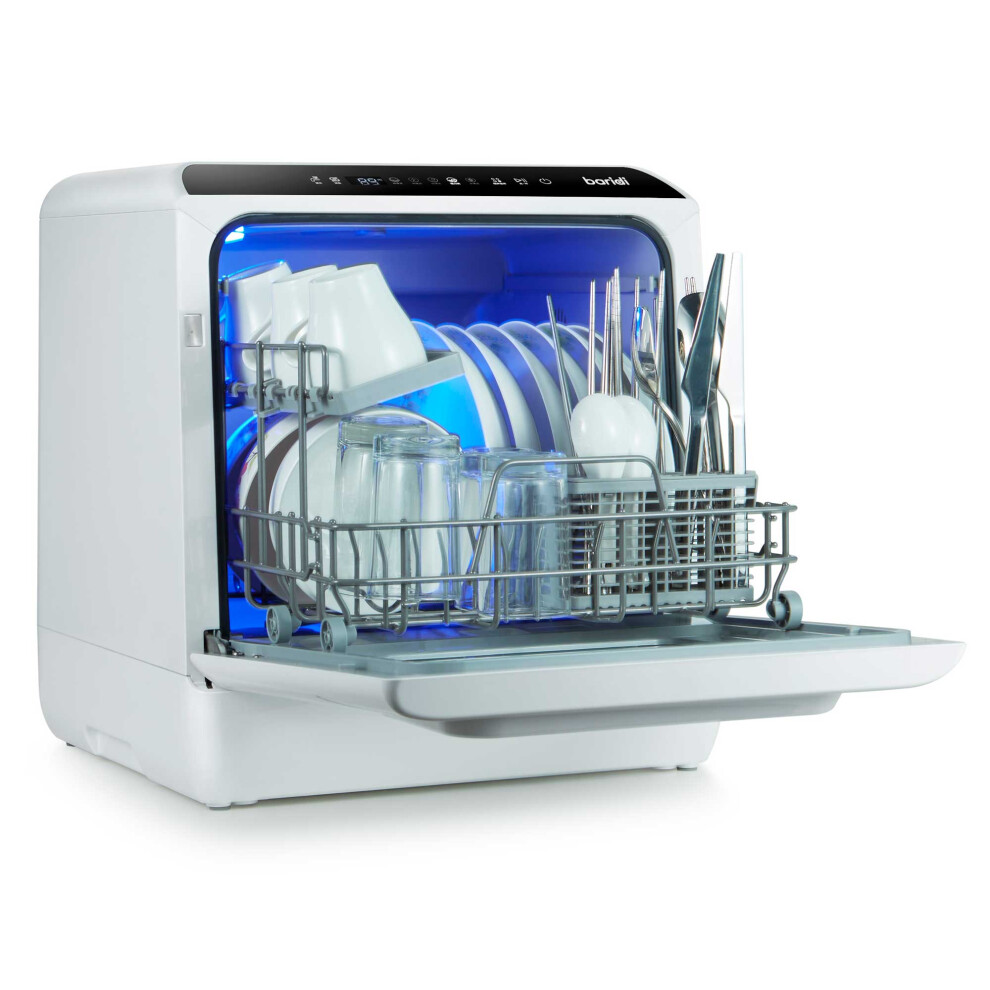 Baridi Mini Portable Tabletop 5L Dishwasher with 2-4 Place Settings & 5 Wash Functions