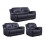 Henry Grey Leather Electric Recliner 3+2+1 Seater Sofa Set 2