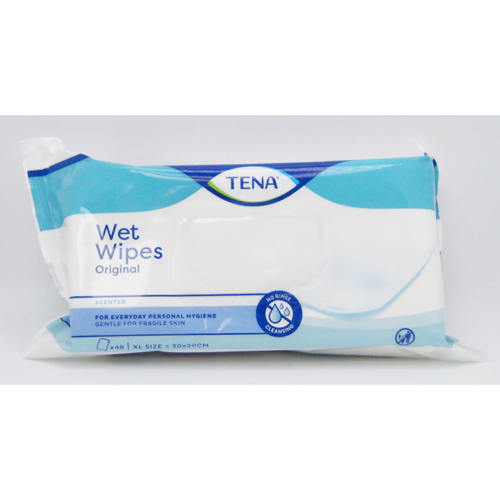 TENA Wet Wipes Original Pack of 48 Wipes REF:8573