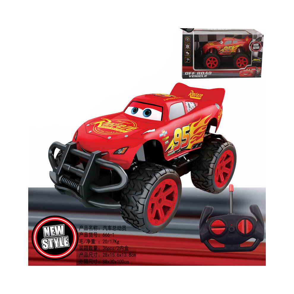 (Off-road Vehicle) Cartoon McQueen Cars Four-way Remote Control Vehicle