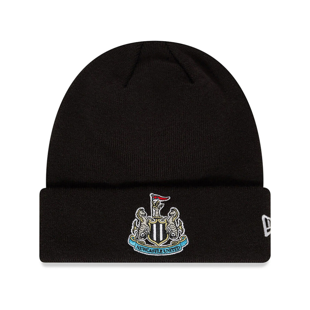 New Era Newcastle United Fc Core Cuff Knit Beanie Hat Black