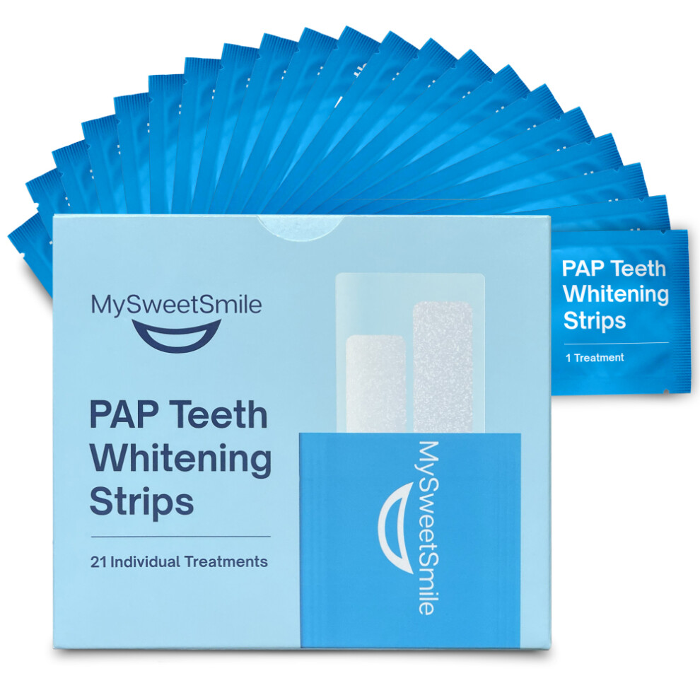 MySweetSmile PAP Teeth Whitening Strips - 21 Treatments