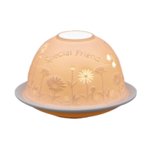 Small Lithophane Dome Tealight Candle Holder - Special Friend