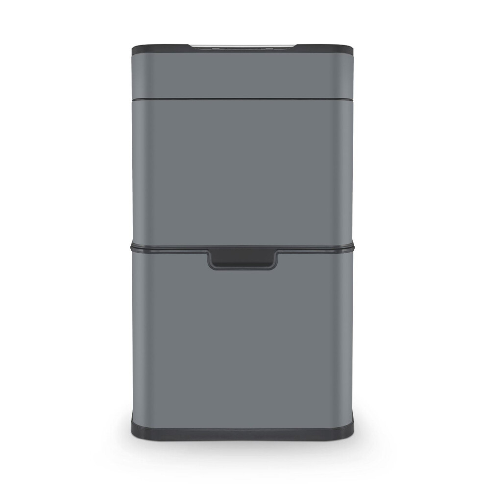 Tower Ozone Recycling Sensor Bin, 50L, Hands Free Opening, Carbon Filter, Grey T938021gry