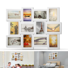 12 Multi Picture Frame Collage Aperture Poster Holds 10-15'' Photos