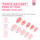 Saviland French Tip Nail Stamp - 4PCS 2
