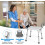 Shower Chair, 6 Positions Adjustable Bathtub Shower Stool for Elderly 3