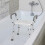 Shower Chair, 6 Positions Adjustable Bathtub Shower Stool for Elderly 8