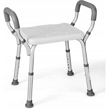 Shower Chair, 6 Positions Adjustable Bathtub Shower Stool for Elderly