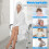 Shower Chair, 6 Positions Adjustable Bathtub Shower Stool for Elderly 7