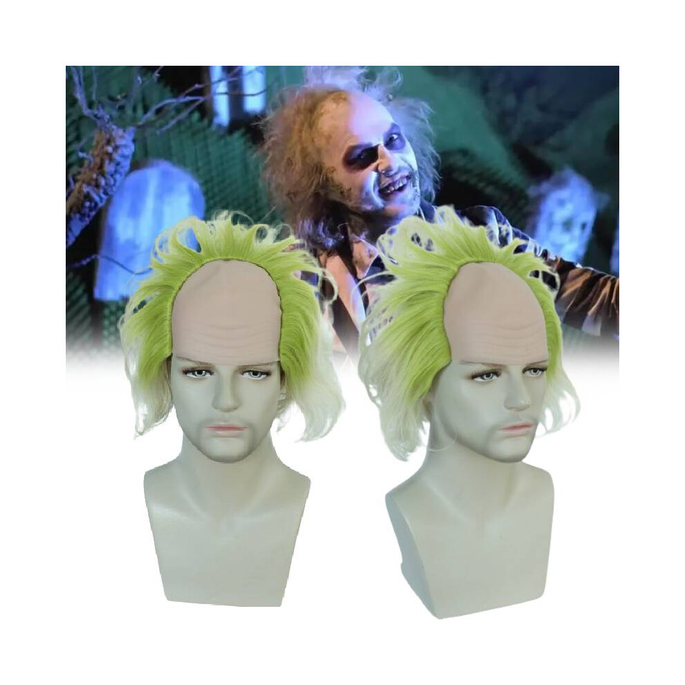 Veishet Unisex Not,Specified Beetle Juice Cosplay Wig Movie Character Role Play Hallowmas Party Fans Gifts