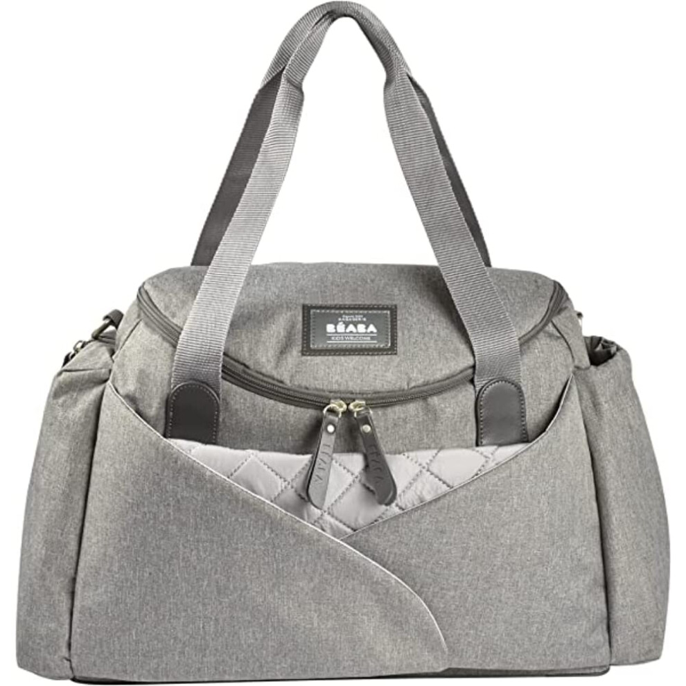 BEABA 940274 Sydney II Changing Bag, Diaper Bag, Baby Changing Mats, Grey