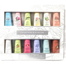 Crabtree and Evelyn Hand Therapy Cream Twelve Pack Gift Set (12 x25m) - Gift for Her or him