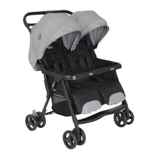 Graco DuoRider Lightweight Double Pushchair, Suitable from birth to approx. 3 years, Steeple Gray fashion
