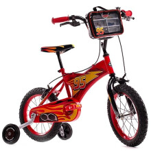 Huffy Disney Cars 14 inch Kids Bike + Stabilisers For Boys or Girls 4-6 Years - Lightning McQueen Styling