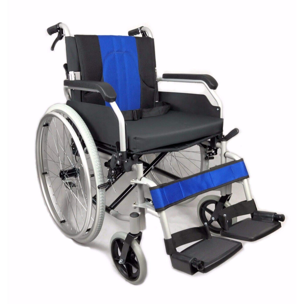 Lightweight Aluminium Folding Self Propel Wheelchair With Handbrakes And Quick Release Rear Wheels Free To Be Mobility Equipment