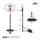 NET1 Arena Portable Basketball System, White 4