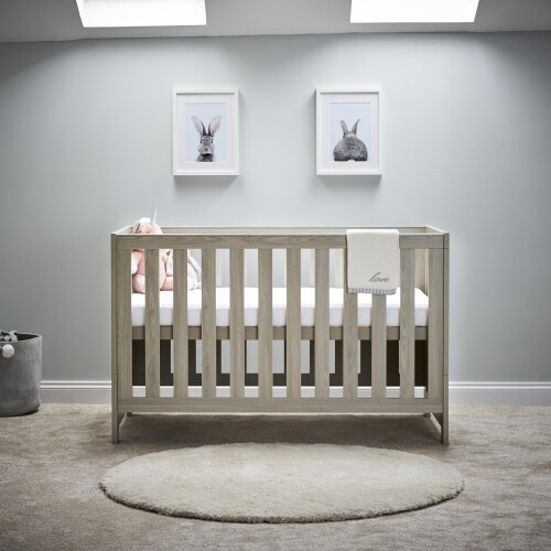 Obaby Obaby Nika Cot Bed - Grey Wash