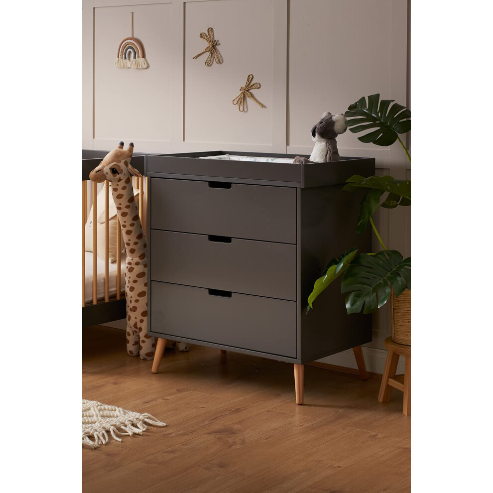 Obaby Maya Changing Unit - Slate with Natural