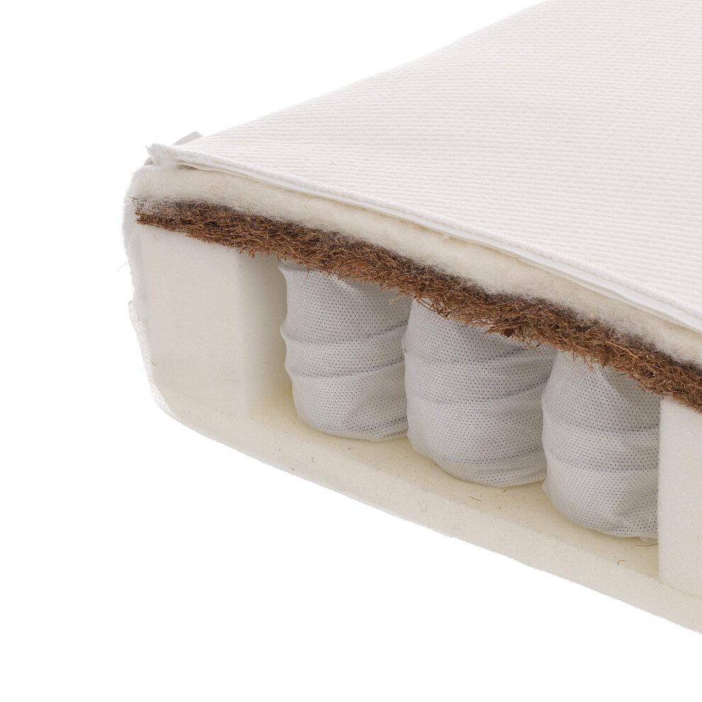 Moisture Management Cot Mattress 120 X 60Cm White Obaby