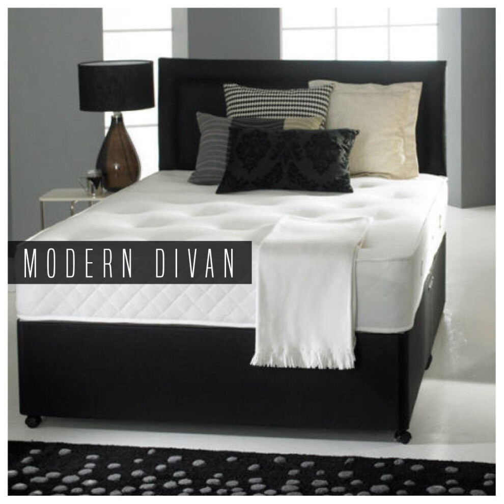 Reliance Ortho Divan bed doubel 4ft 6 with mattress and headboard and 2 drawers - Double (4'6)