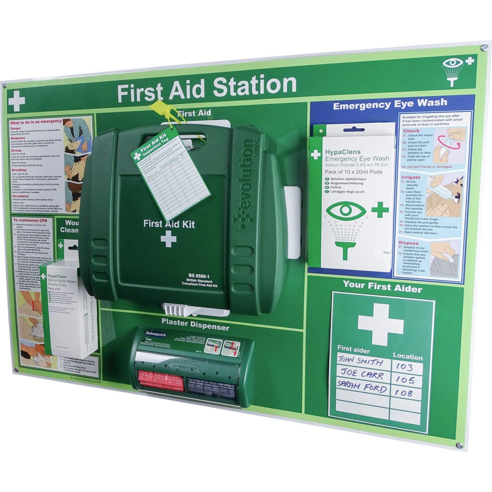 Safety First Aid Group First Aid Refill, Comprehensive Green Safety First Aid Group Large Workplace First Aid Station