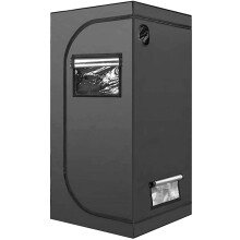 SunStream Hydroponic Grow Tent for Indoor Seedling Plant Growing, Water-Resistant (24"x24"x56")