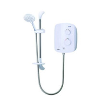Triton Showers TDPS200SR Silent Running Power Shower, White, 215 mm