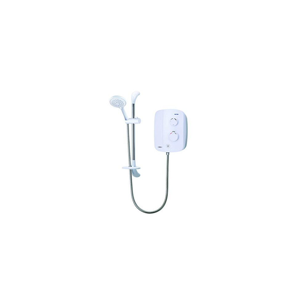 Triton Showers TDPS200SR Silent Running Power Shower, White, 215 mm